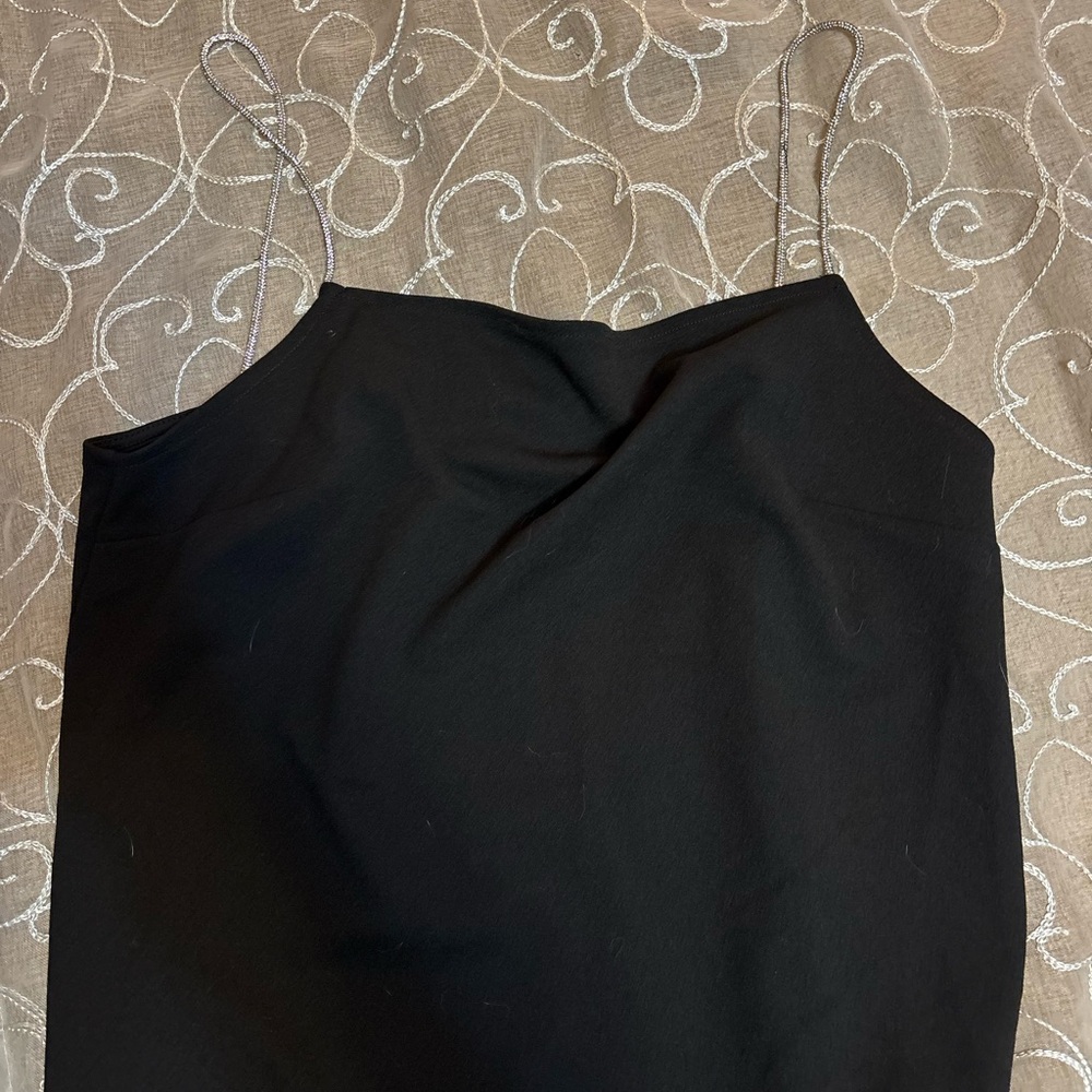 H&M Black Spaghetti Strap Blouse